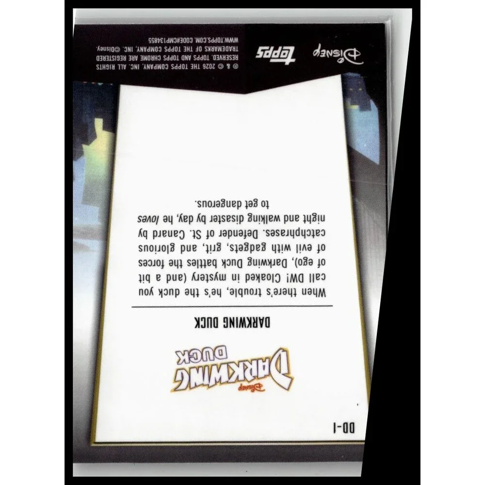 2026 Topps Chrome Disney Darkwing Duck #DD-1 Darkwing Duck 35th Anniversary